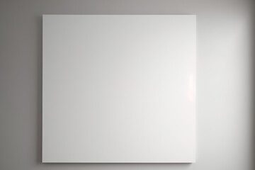 Empty white blank canvas with simple background with copy space using generative AI 