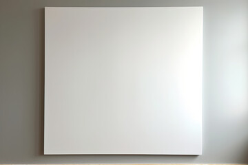Empty white blank canvas with simple background with copy space using generative AI 