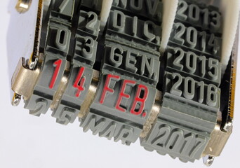 red date of February 14th Valentine s Day which is the feast of lovers