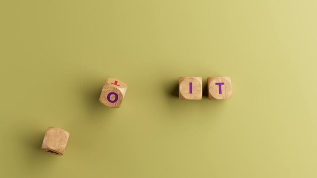 Random dices forms the word do it