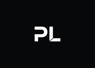 Creative Letters PL Logo Design Vector Template