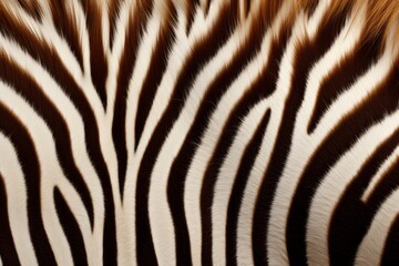Fototapeta na wymiar Exquisite Beauty: A Close-up Exploration of Zebra Stripes Patterns in the Wild Generative AI