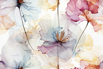 Fototapeta premium Floral Background Floral Wallpaper Floral Image Flower Background Flower Image Flower Wallpaper Illustration 