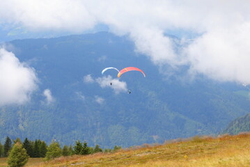 paragliding  with two people on board for a couple flight and th