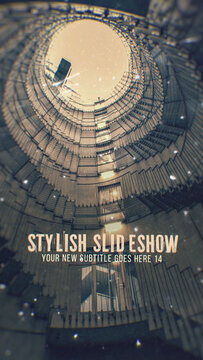 Stylish Slideshow with Images Sliced Into 3D Layers