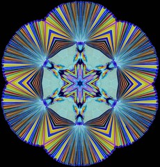 kaleidoscopic fractals for backgrouds and design