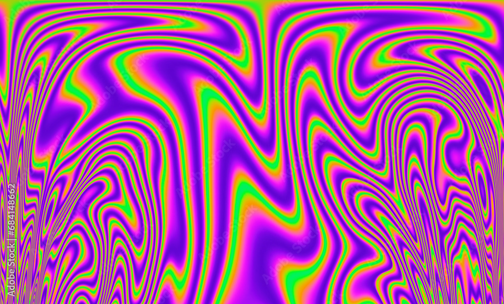 Poster 
A vivid and mesmerizing scene filled with neon-toned glitched patterns, elevated by an enchanting polarization effect, creating a vibrant and trippy backdrop.
