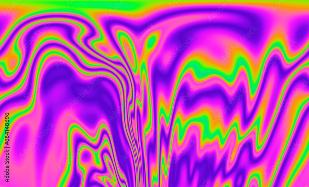 Poster 
A vivid and mesmerizing scene filled with neon-toned glitched patterns, elevated by an enchanting polarization effect, creating a vibrant and trippy backdrop.