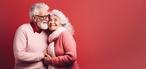 Cute senior couple enjoy each other. - Powered by Adobe