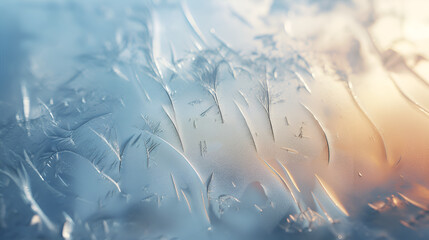 satin images, Crystal Clear Icy Patterns on Windowpanes winter