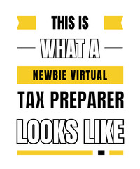 Fototapeta premium Newbie virtual tax preparer