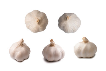 Garlic isolated on a white background.