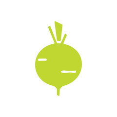 fruits and vegetables icon on white background vector graphics