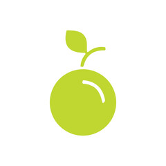 fruits and vegetables icon on white background vector graphics
