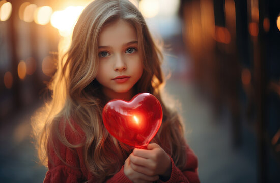 girl with heart