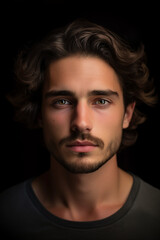 Obraz premium Portrait of attractive guy. 