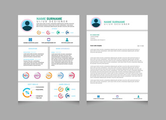 Elevate your job application with a uniquely crafted CV resume vector template. Unleash creativity in your presentation, showcasing your skills and personality in a visually stunning format. 
