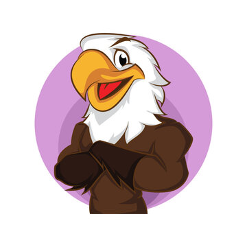 eagle vector. animal cartoon illustration