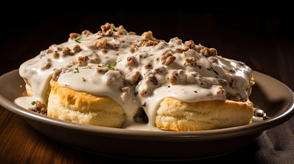 Biscuit and gravy
