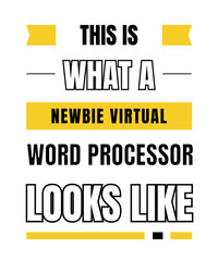 Fototapeta premium Newbie virtual word processor