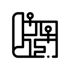 map line icon