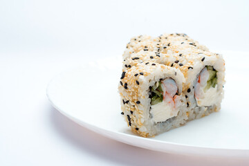 roll with salmon