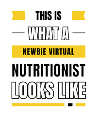 Newbie virtual nutritionist