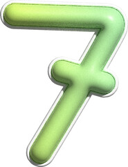 colorful playful number decoration