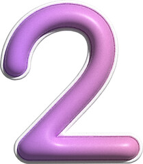 colorful playful number decoration