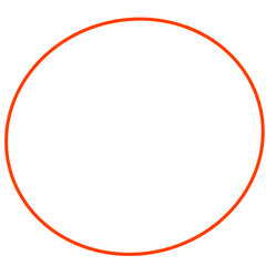 red frame circle 