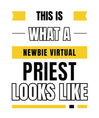 Fototapeta premium Newbie virtual priest