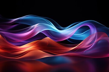 Fototapeta premium 3d rendered Abstract colorful splash background Generative AI