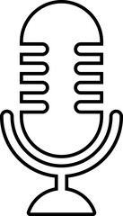 Microphone Icons set. Podcast microphone. Karaoke mic web and mobile app icons. Vector illustration