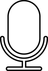 Microphone Icons set. Podcast microphone. Karaoke mic web and mobile app icons. Vector illustration