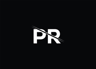 Initial Letter PR Logo Design