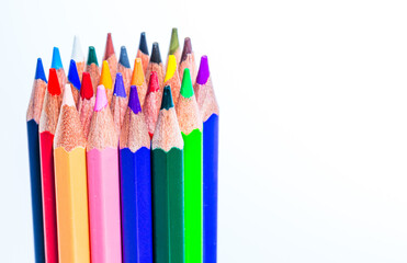A Vibrant Array of Colorful Pencils, Ready to Inspire Creativity
