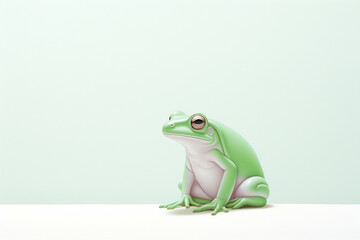 minimalist frog created with Generative Ai