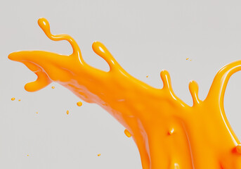 Orange juice splash - obrazy, fototapety, plakaty