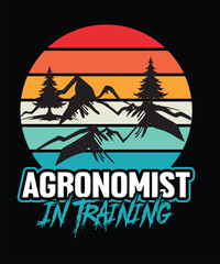 Agronomist Typography and SVG and groovy and t-shirt design