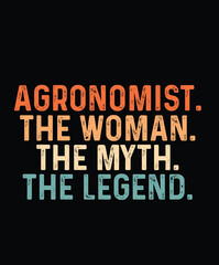 Agronomist Typography and SVG and groovy and t-shirt design