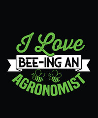 Naklejka premium Agronomist Typography and SVG and groovy and t-shirt design