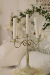 candlestick with candle