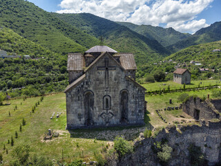 Fototapeta na wymiar Ancient armenian Akhtala Monastery in the north part of Armenia.