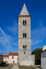 Fototapeta na wymiar Kirche Hl. Anselm, Nin, Kroatien