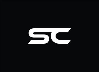 Creative Letters SC Logo Design Vector Template