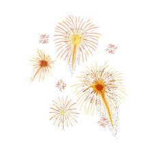 fireworks design in white background, png image