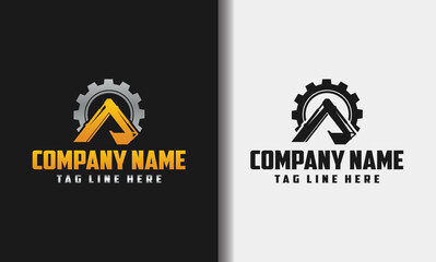 excavator gear industry logo