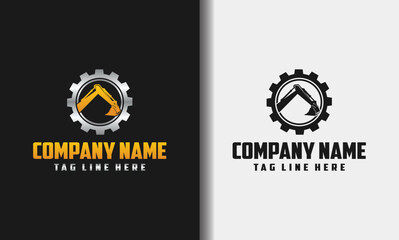 excavator gear industry logo