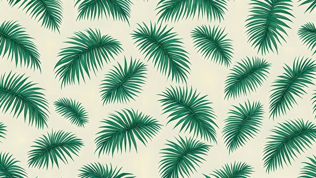 Abstract tropical wallpaper with foliage