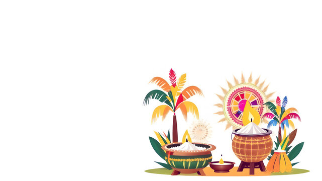 pongal , thai , thai pongal , tamil , hindu , indian , festival , pongal pot , pongal greeting , pongal greeting card , banner , tamil new year , 